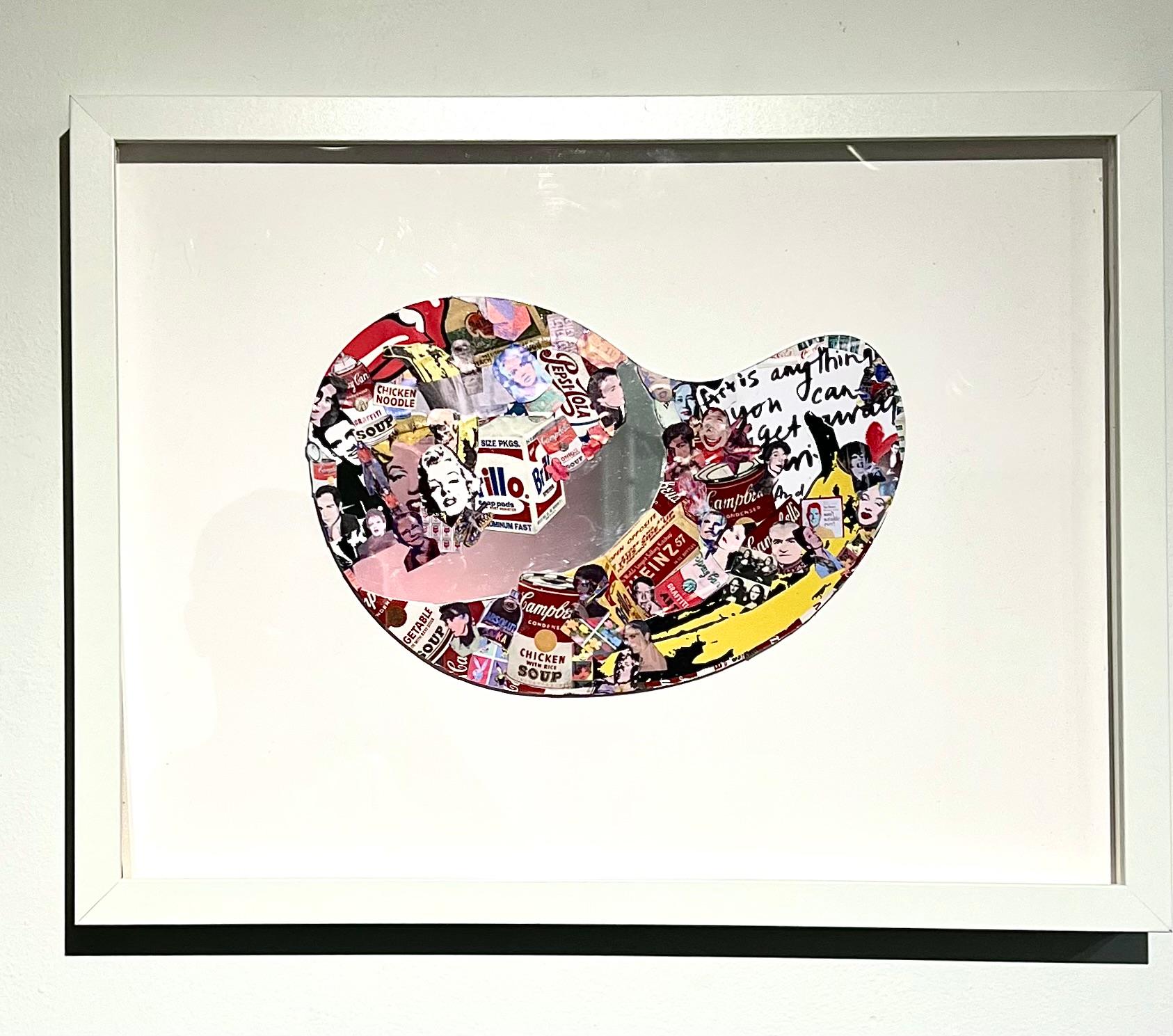 Pop art Warhol street art autocollants contemporains miroir intérieur en vente 2