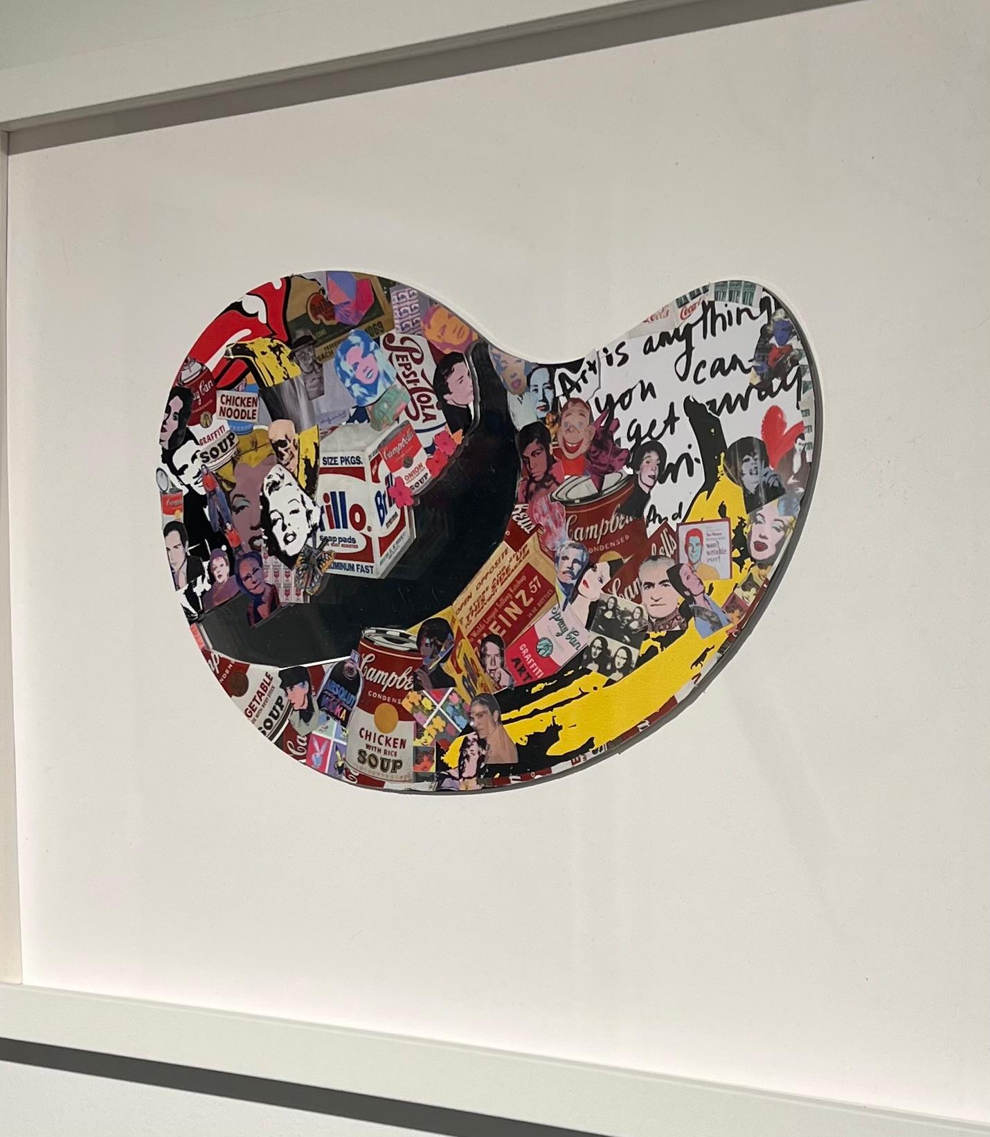 Pop art Warhol street art autocollants contemporains miroir intérieur en vente 3