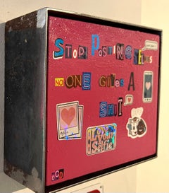 OCD-Aufkleber, Text, Pop-Art, Kultur, Collage, Street-Art, Banksy