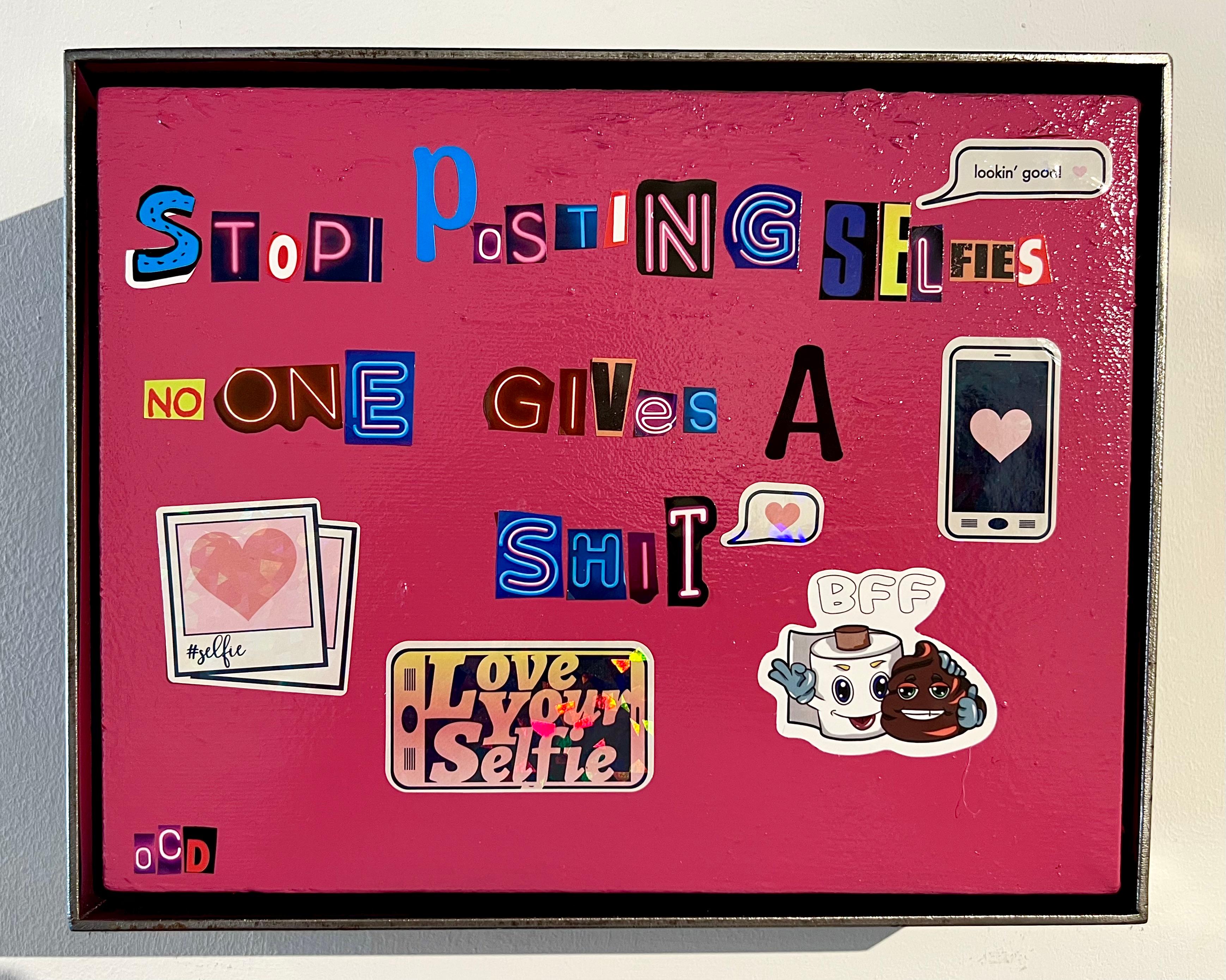 OCD Sticker Text Pop Art Culture Collage Street Art work Banksy