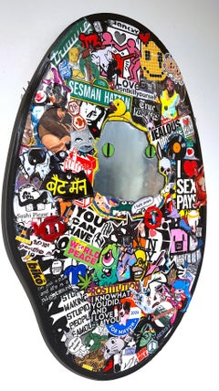 Pop art street art autocollants contemporains miroir intérieur