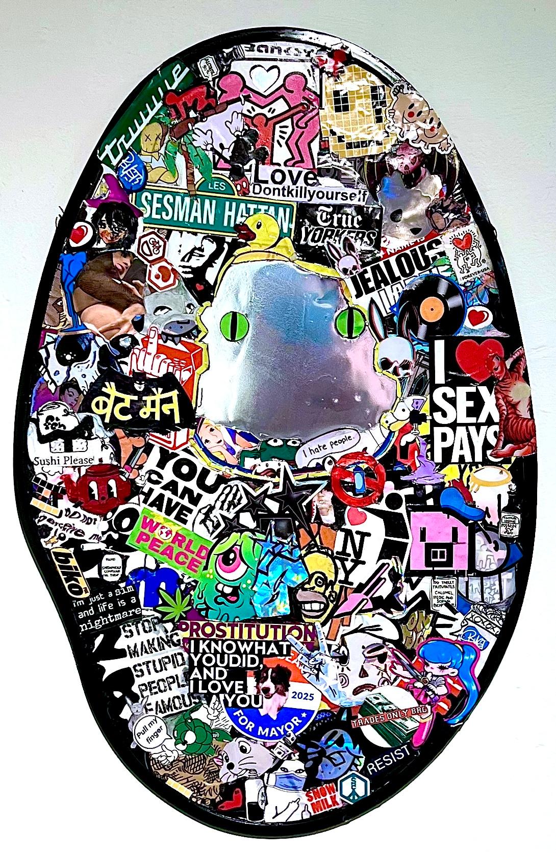 Pop art street art autocollants contemporains miroir intérieur