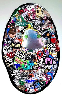 Pop Art Street Art zeitgenössische Aufkleber Innenspiegel