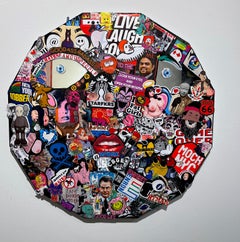 Pop art street art autocollants contemporains marqueur miroir intérieur banksy