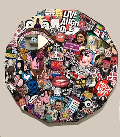 Pop art street art autocollants contemporains marqueur miroir intérieur banksy