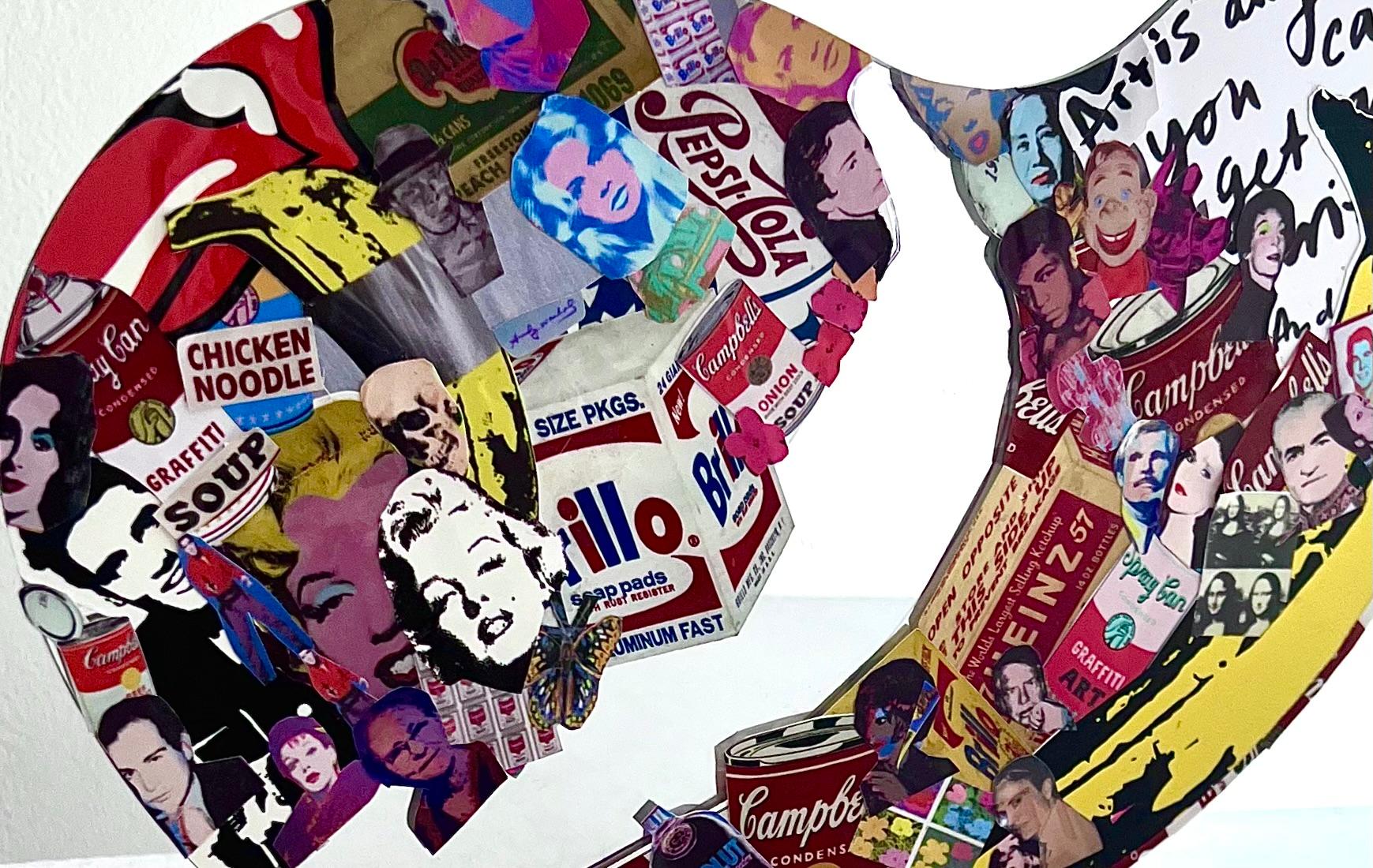Pop art Warhol street art autocollants contemporains miroir intérieur - Pop Art Art par OCD