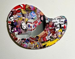 Pop art Warhol street art contemporary stickers interior mirror