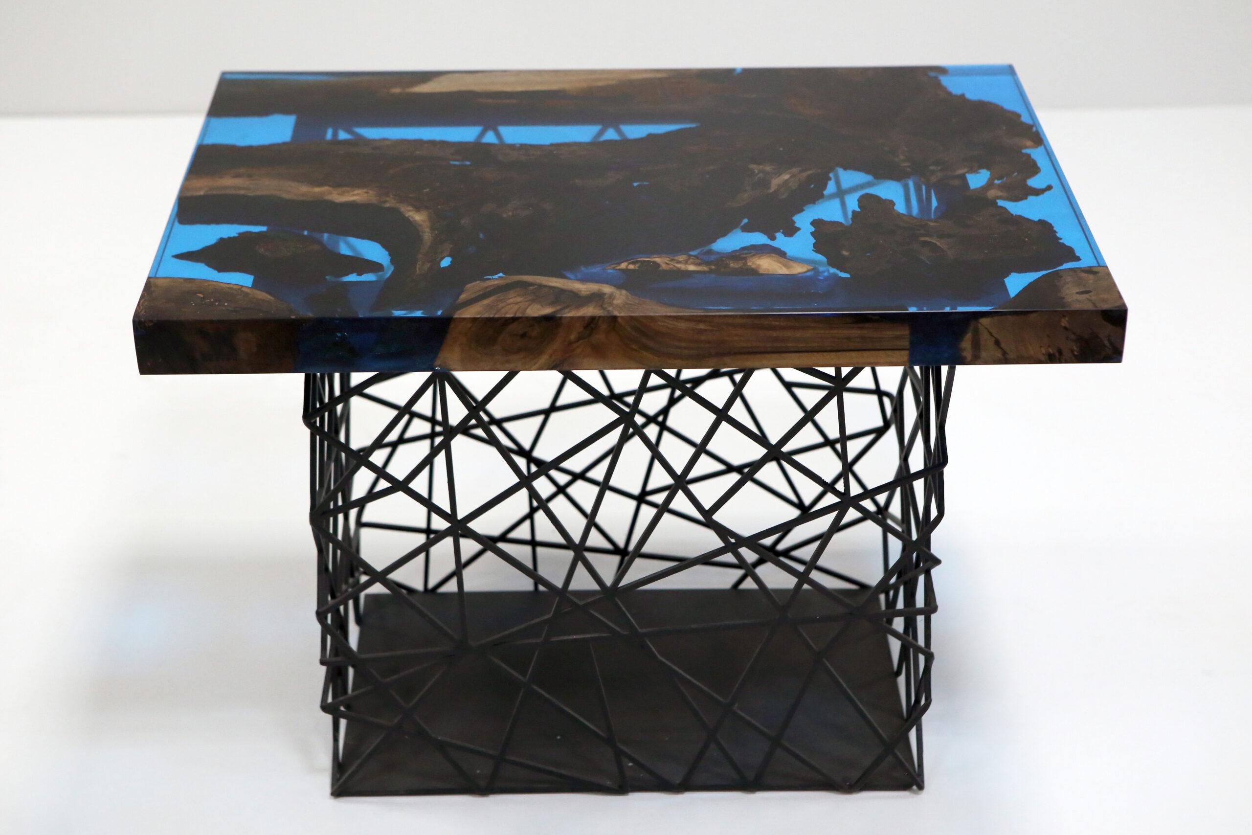 Other Ocean Blue Coffee Table by KV Design For Sale