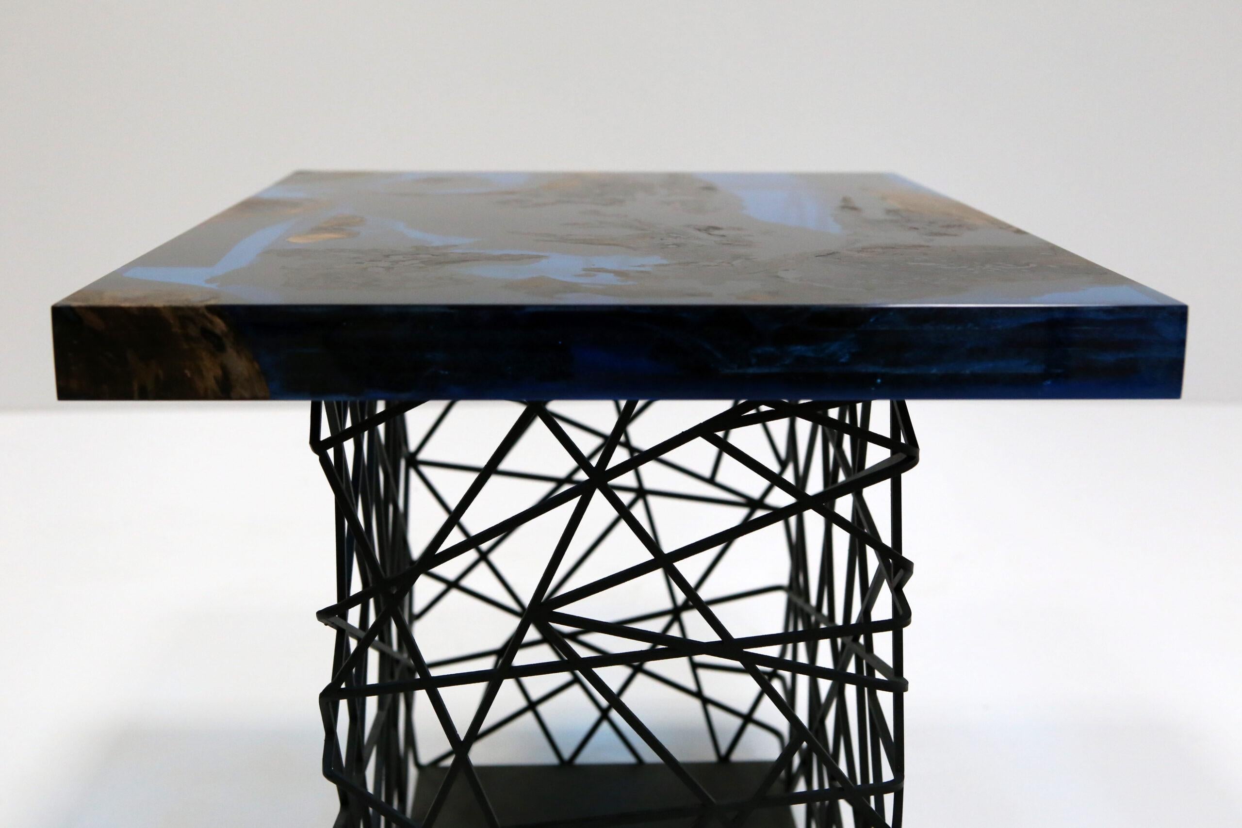 Ocean Blue Coffee Table by KV Design In New Condition For Sale In Geneve, CH