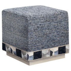 Otomana Cubo Azul Océano