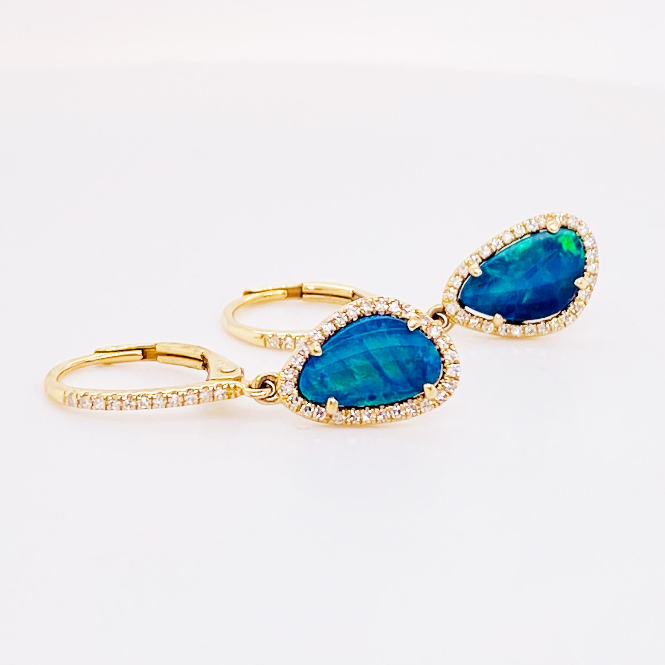 ocean blue earrings