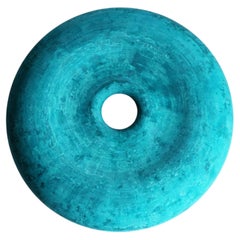 Ocean Blue Twirl Bowl by Lenny Stopp