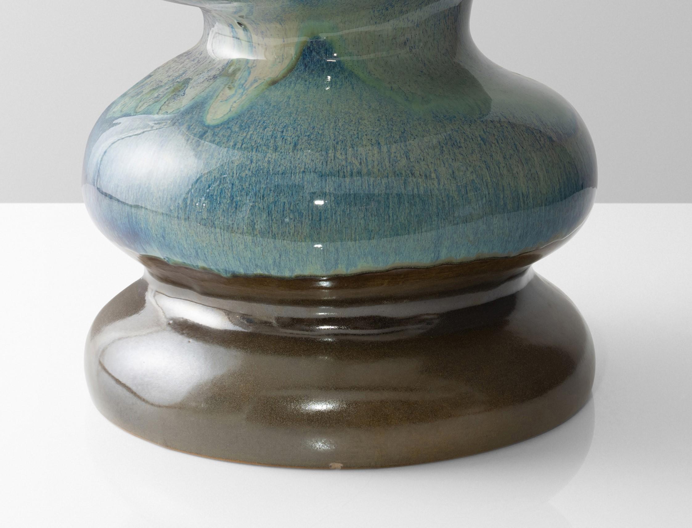 Other Ocean Blue Wave Ceramic Chair by Forma Rosa Studio For Sale