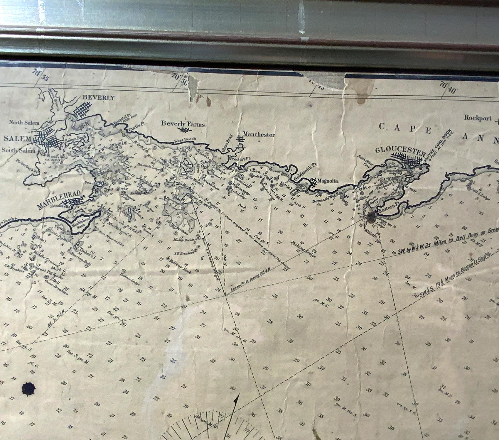 Ocean Chart of Massachusetts Bay 1