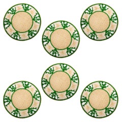 Ocean Elegance: Malachite Color Coral Placemats, 15.5