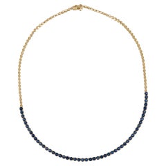 "Ocean Elegance Sapphire Necklace from Beneath the Waves Collection"