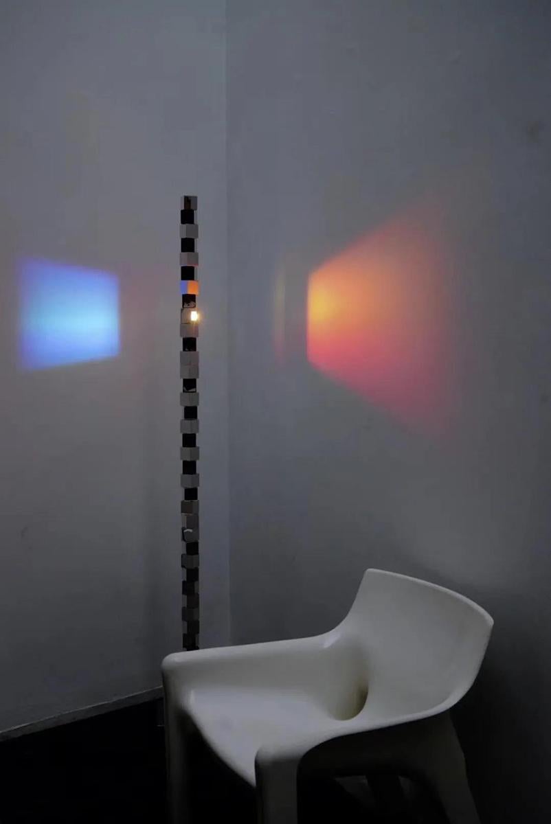 Ocean Flame Iridescent Projection Floor Lamp For Sale 8