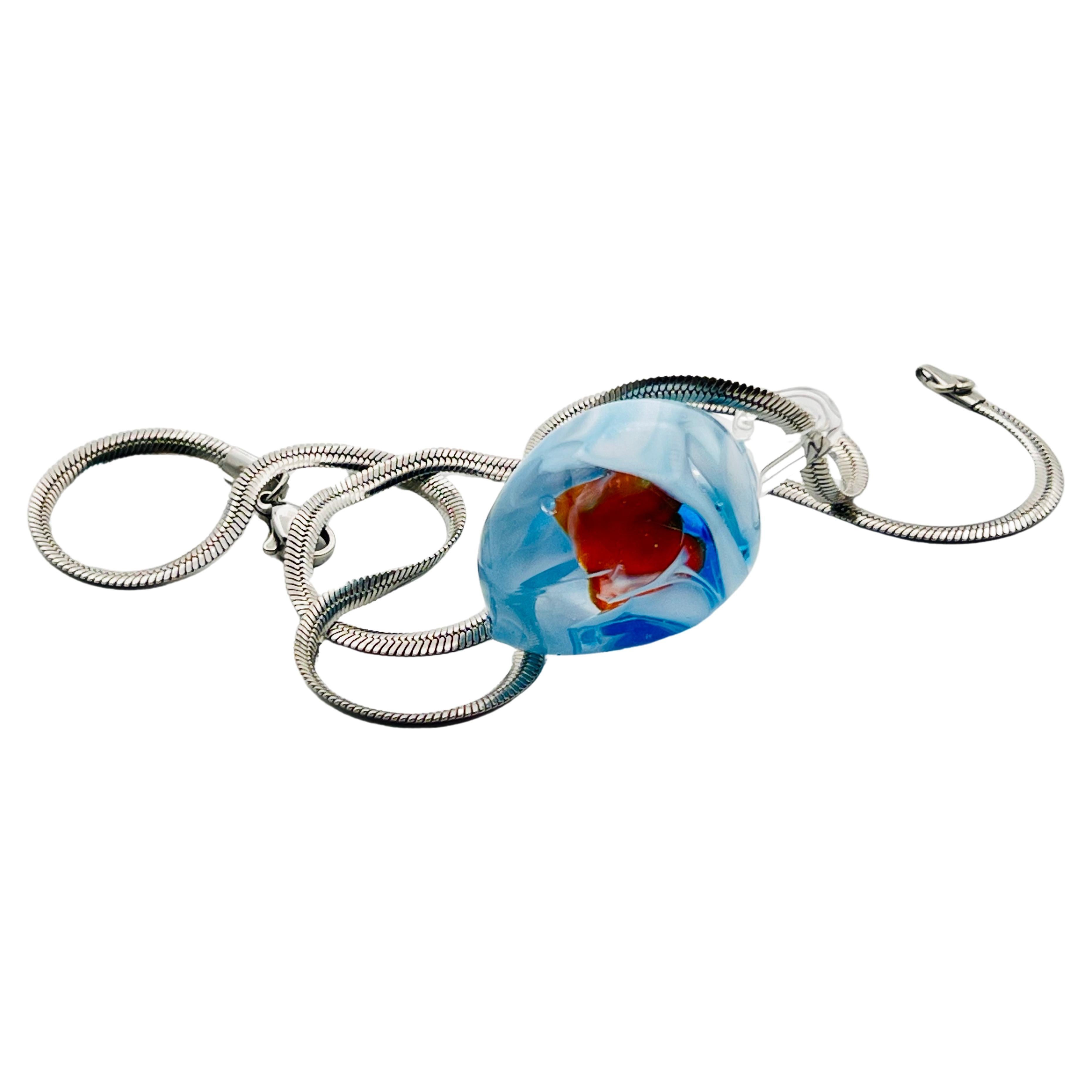 Ocean Heart - Murano Glass For Sale