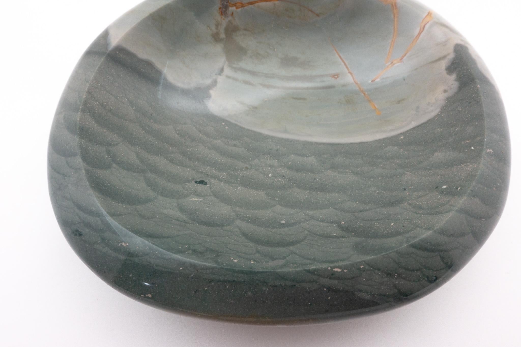 Ocean Jasper Vide Poche Bowl Hand-Carved in Madagascar In Good Condition In New York, NY