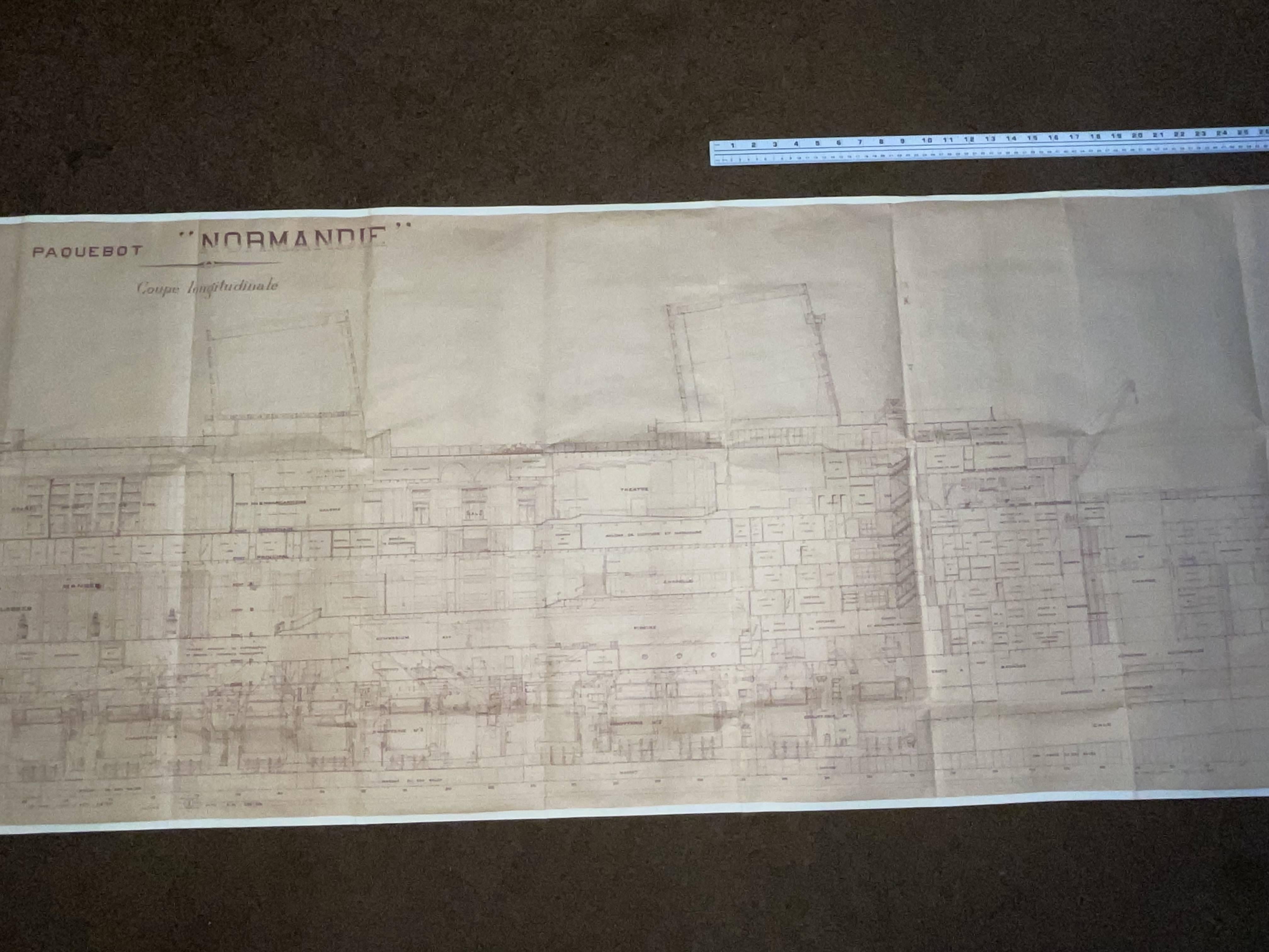Papier Plan d'orientation océanique Normandie en vente