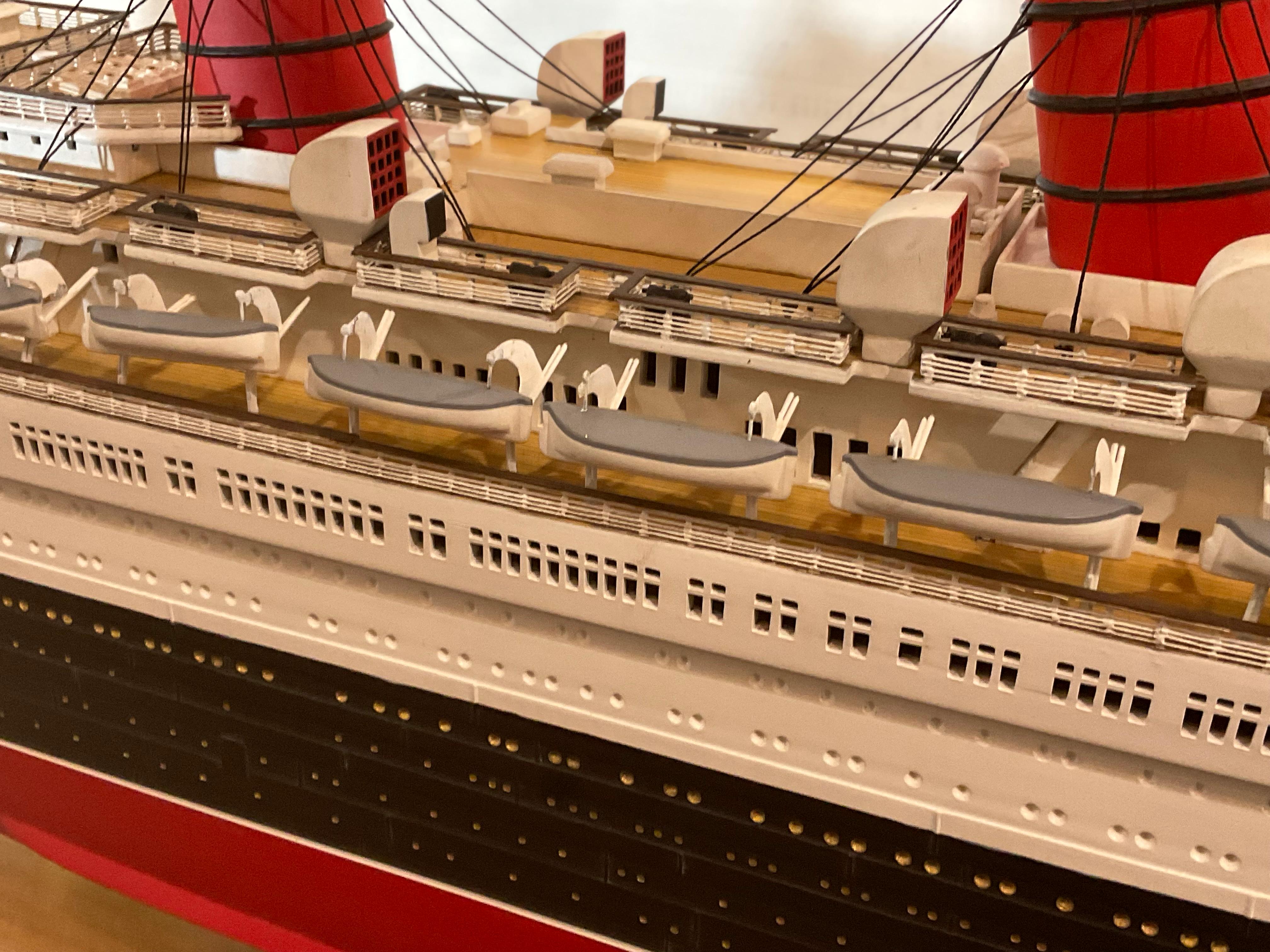 Ocean Liner Queen Mary Ship Model For Sale 2