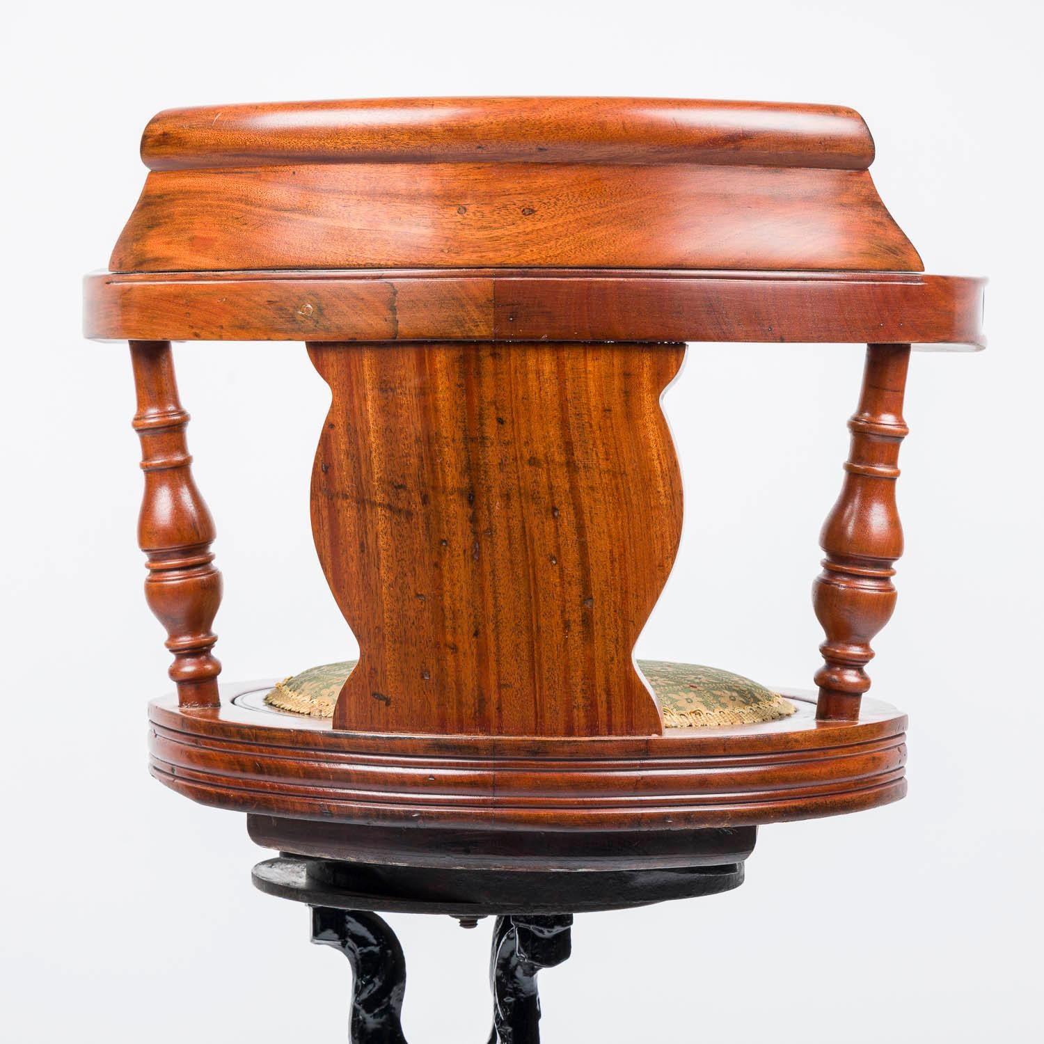 19th Century Ocean liner saloon chair for P & O