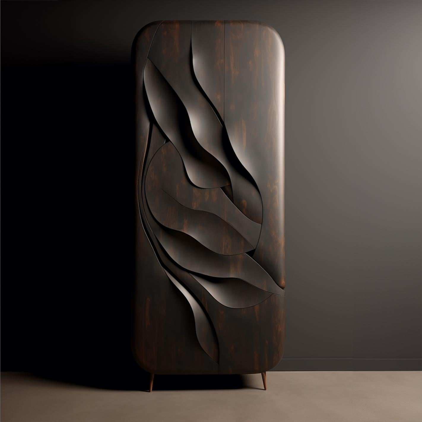 Ocean Oak Sculptural cabinets For Sale 2