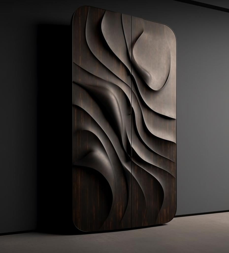 Ocean Oak Sculptural cabinets In New Condition For Sale In Coral Gables, FL