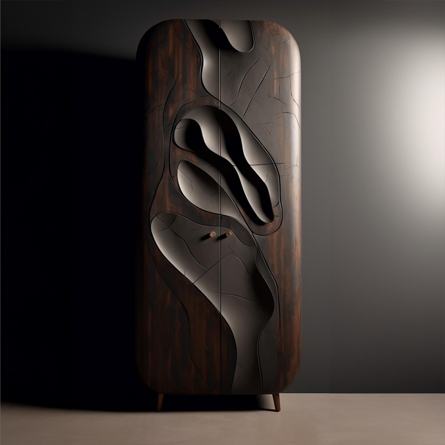 Ocean Oak Sculptural cabinets For Sale 1