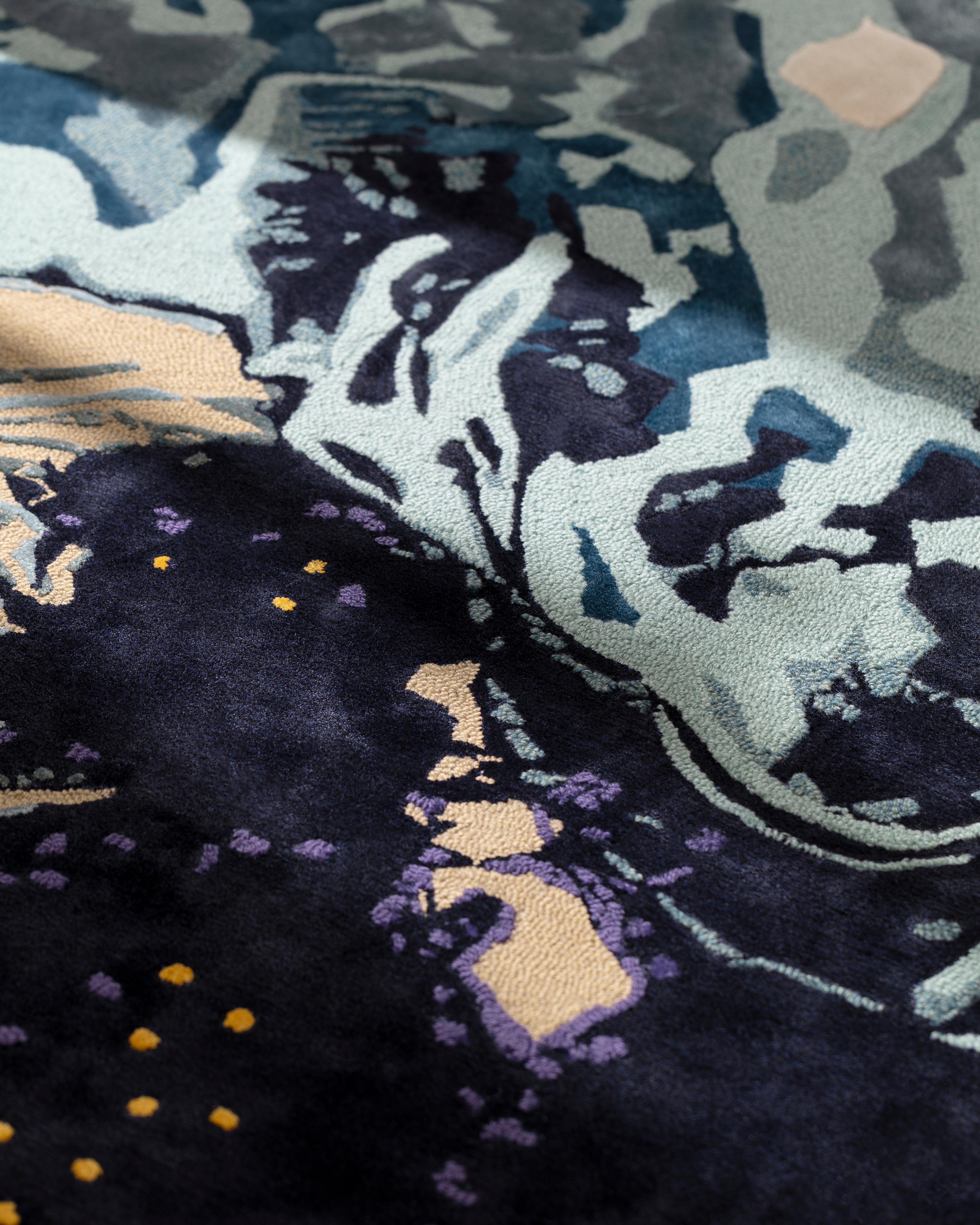Postmoderne Tapis Ocean par Volver Studios en vente