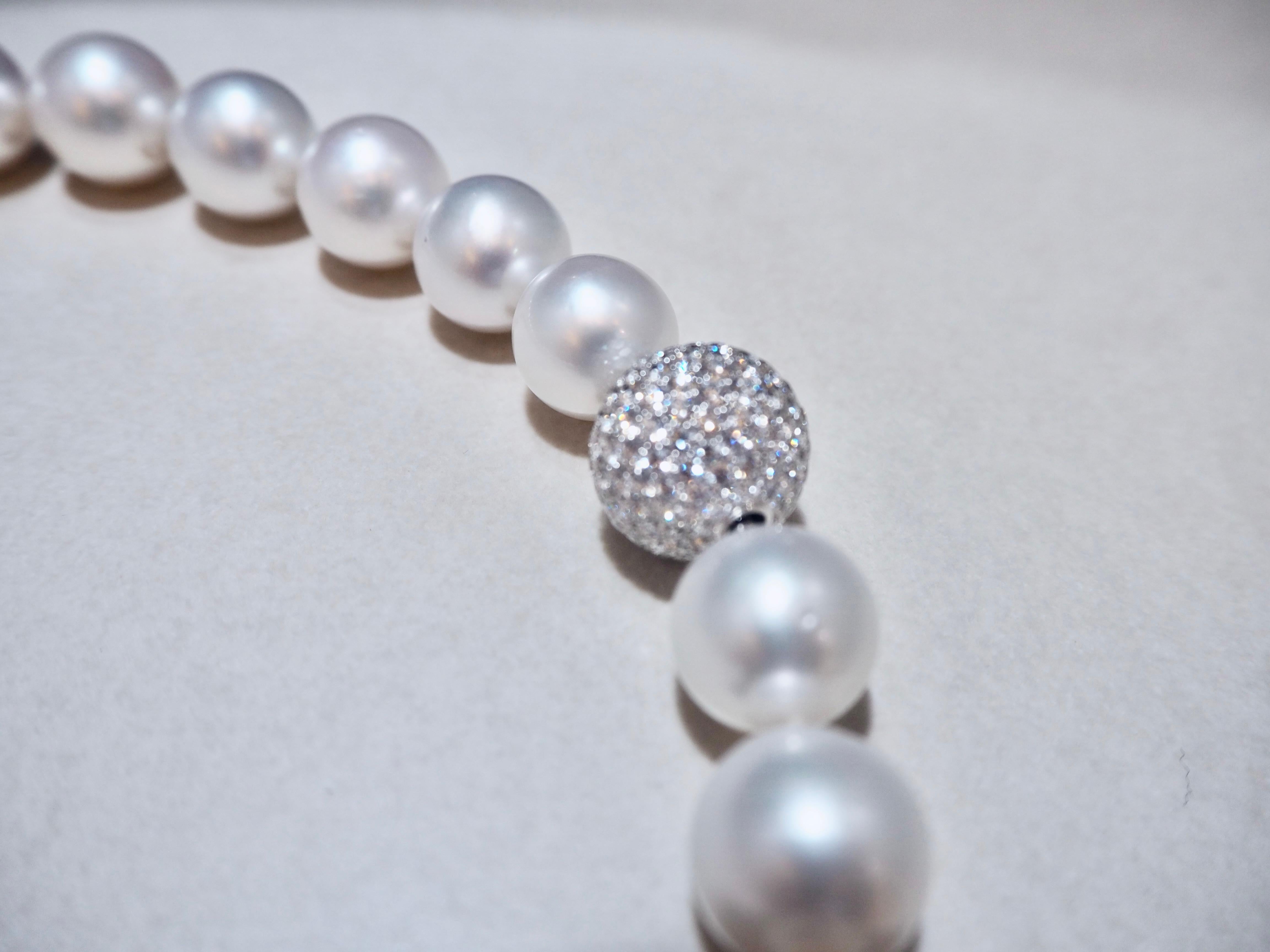 Ocean South Sea Pearl Necklace 18-13, 5mm  In New Condition For Sale In ROTTACH-EGERN, DE