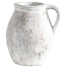 Ocean Vase, Handmade Textured Terracotta in Rustic White
