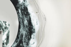 Ocean Waves. contemporary mirror created by de artist and designer Raoul Gilioli