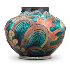 Ocean Waves Vase by Camille Fauré
