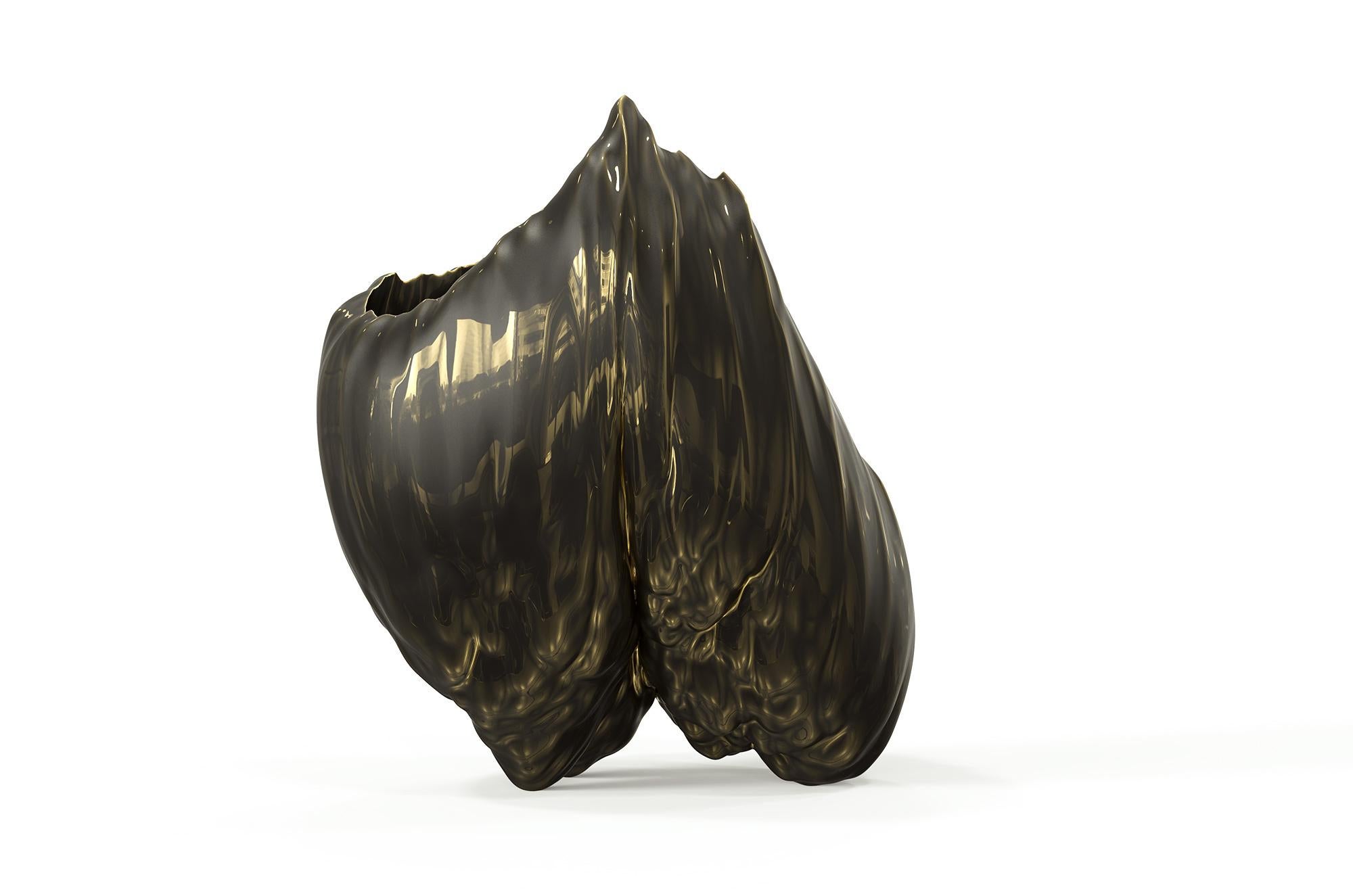 Cast Oceana Bowl Resin Sculpture For Sale