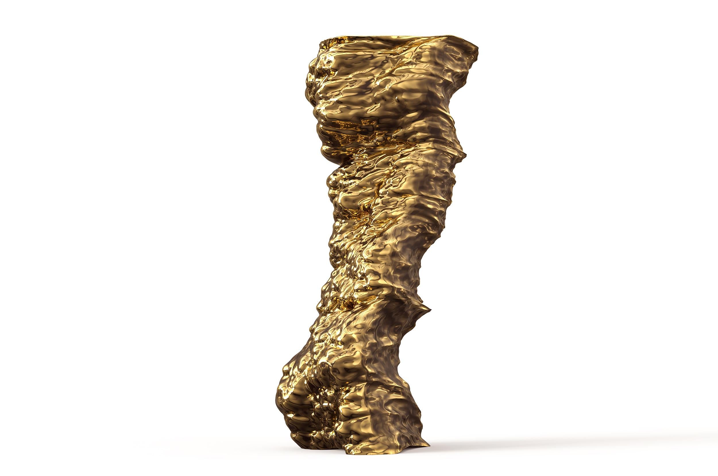 Oceana Eversus Sculpture Chrome Gold For Sale 6