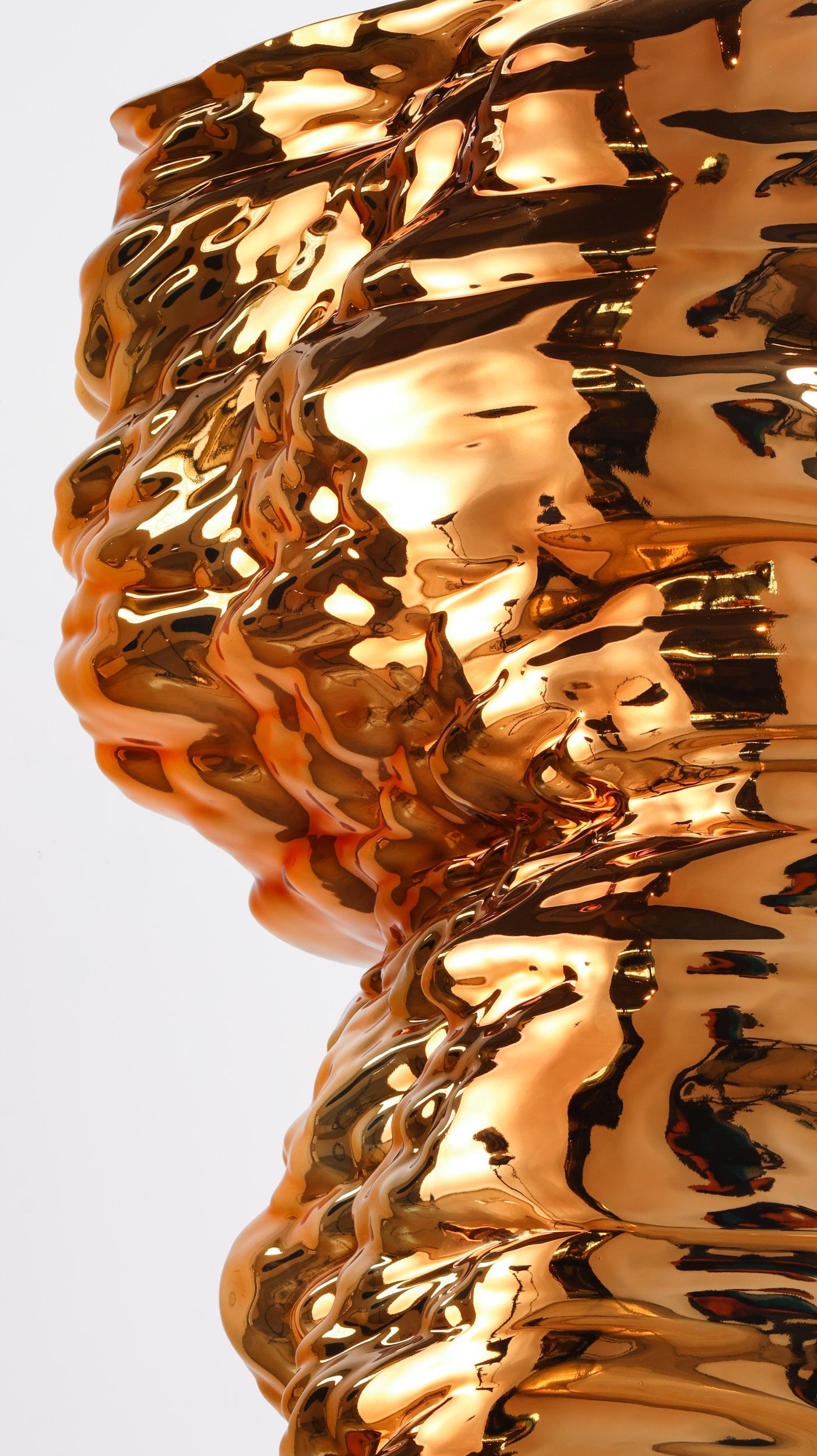 Oceana Eversus Sculpture Chrome Gold For Sale 2