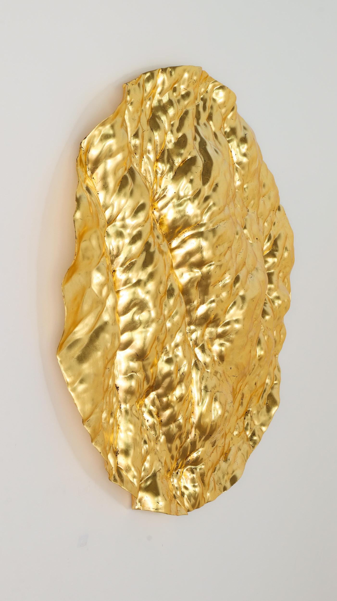 Oceana Panel Gold Leaf Gilded For Sale 1