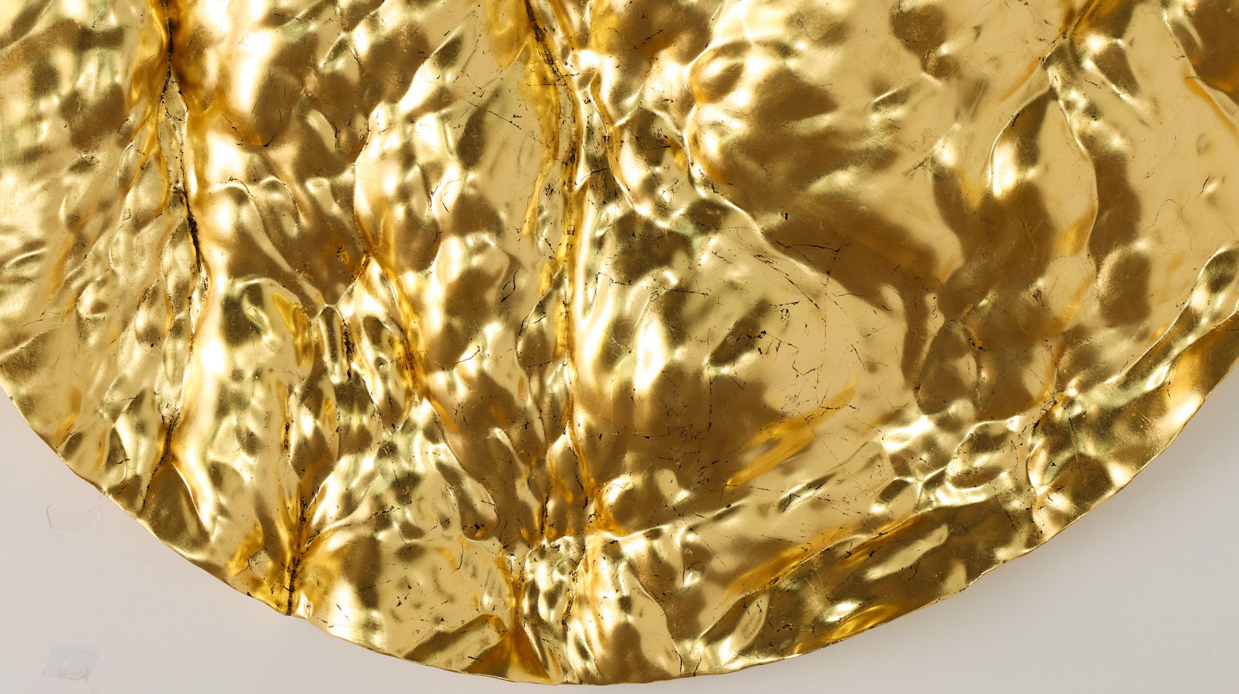 Oceana Panel Gold Leaf Gilded For Sale 4