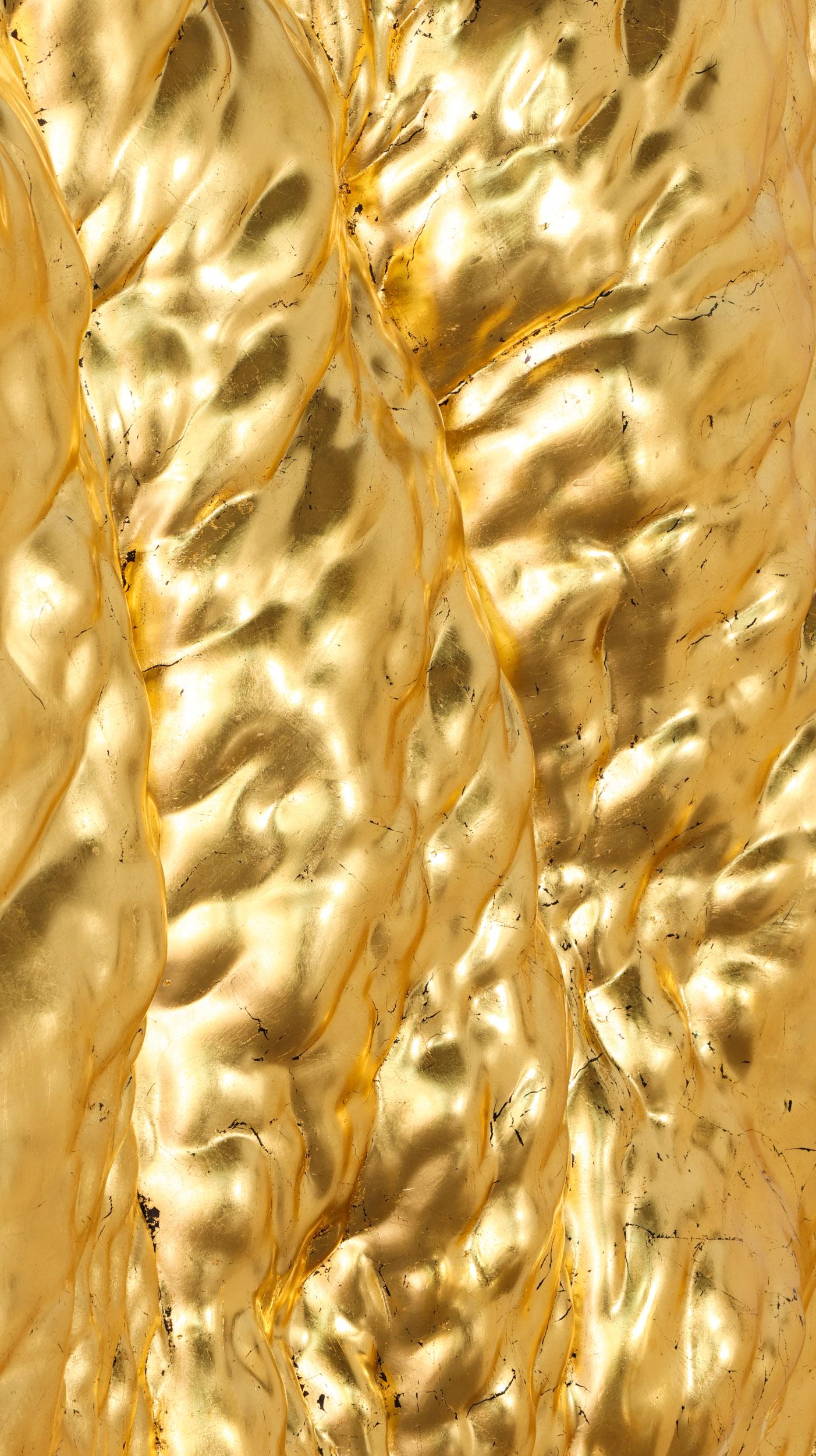 Oceana Panel Gold Leaf Gilded For Sale 5
