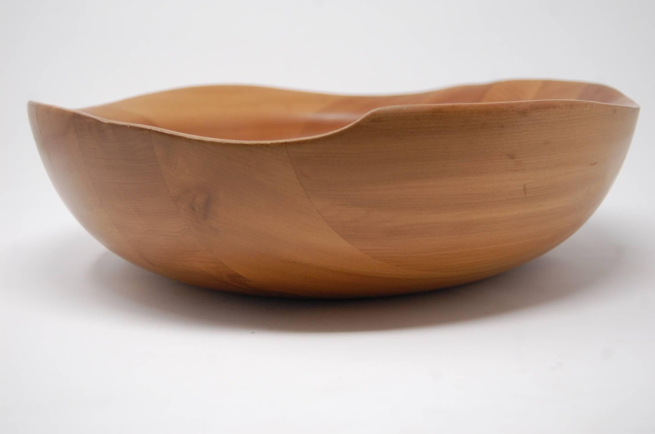 Mid-Century Modern Oceana Series Wood Bowl by Mary and Russel Wright For Sale