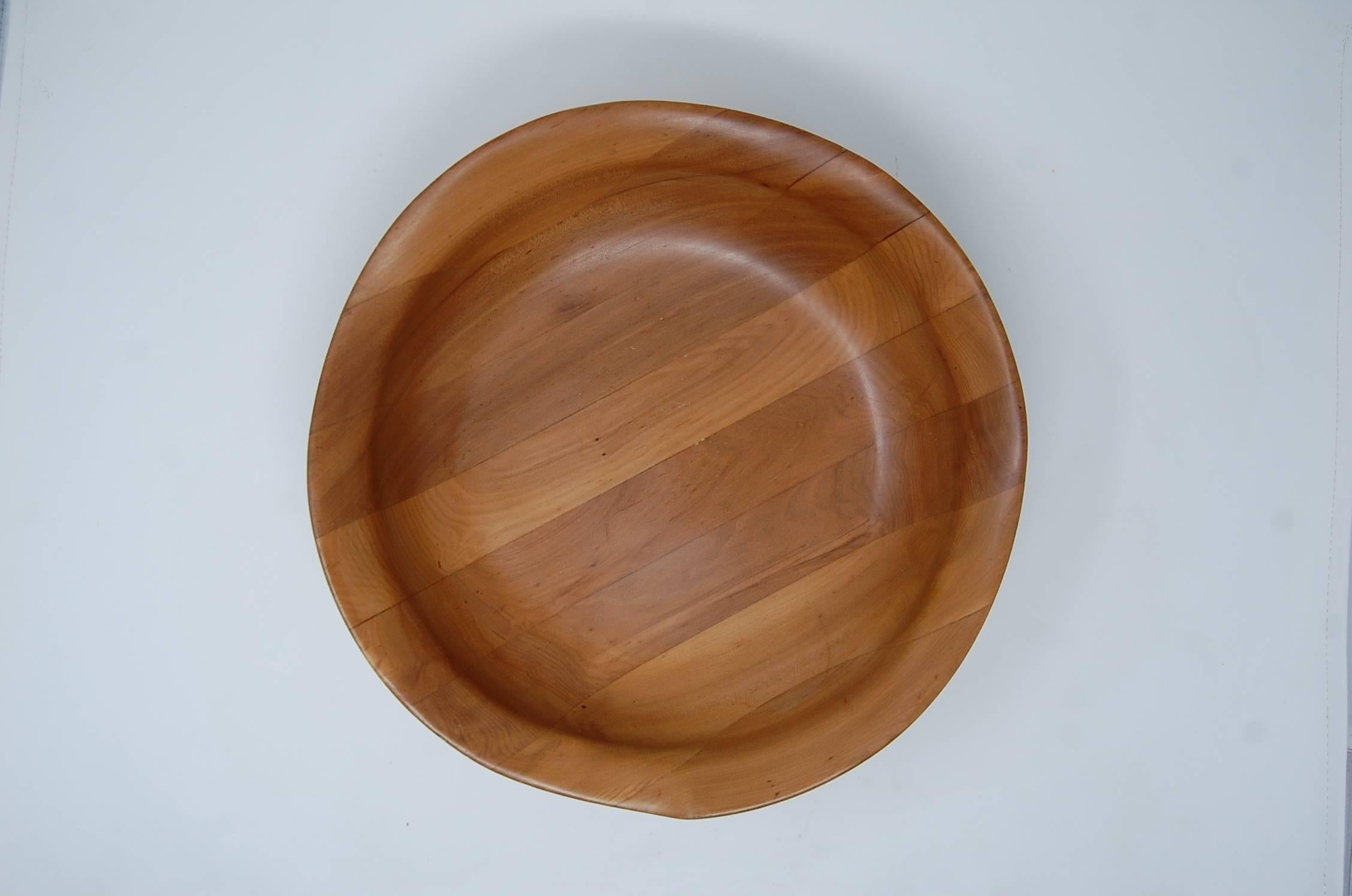 American Oceana Series Wood Bowl by Mary and Russel Wright For Sale