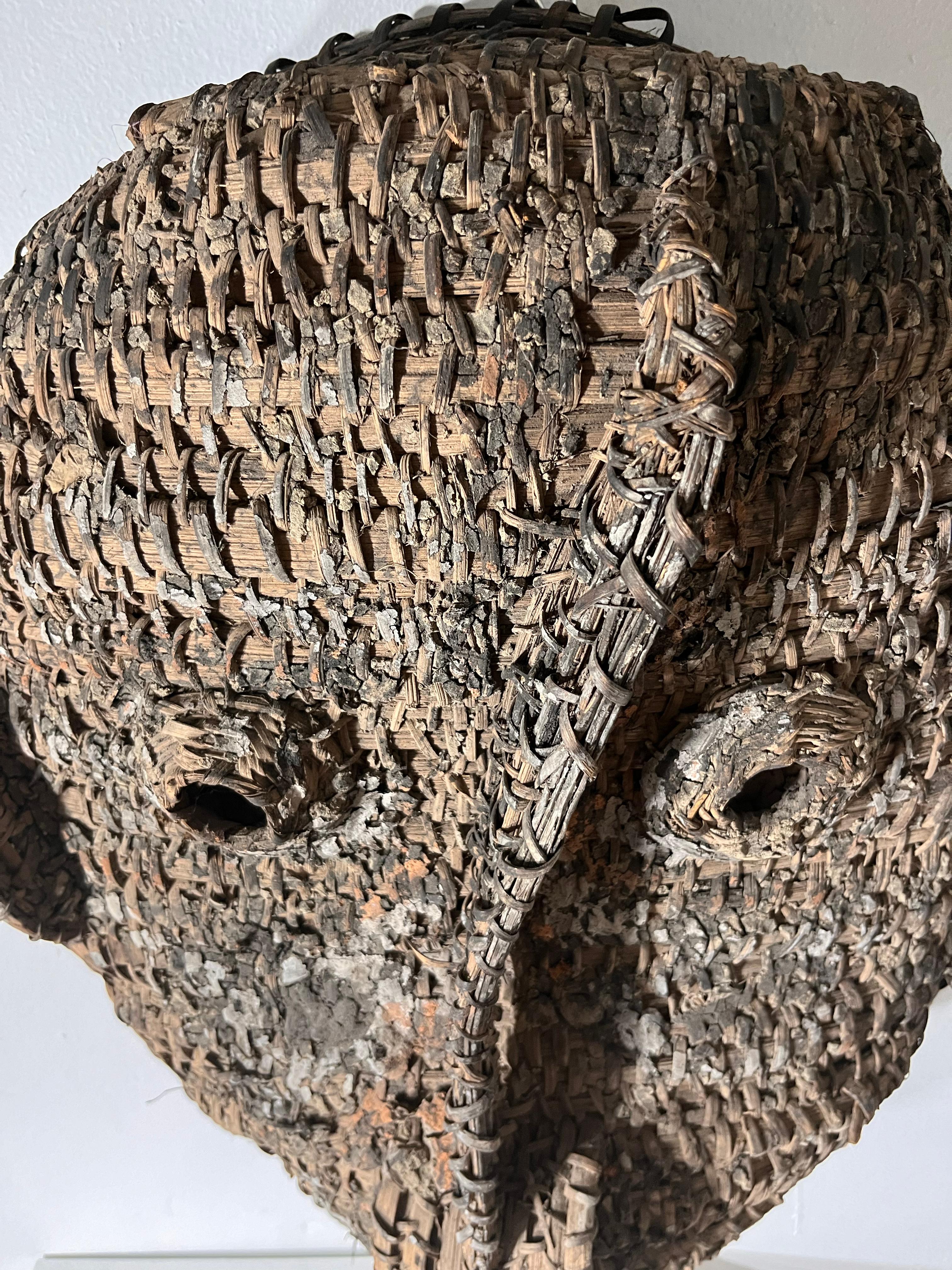 Maschera Oceaniana realizzata in  Fibre vegetali in vendita 3