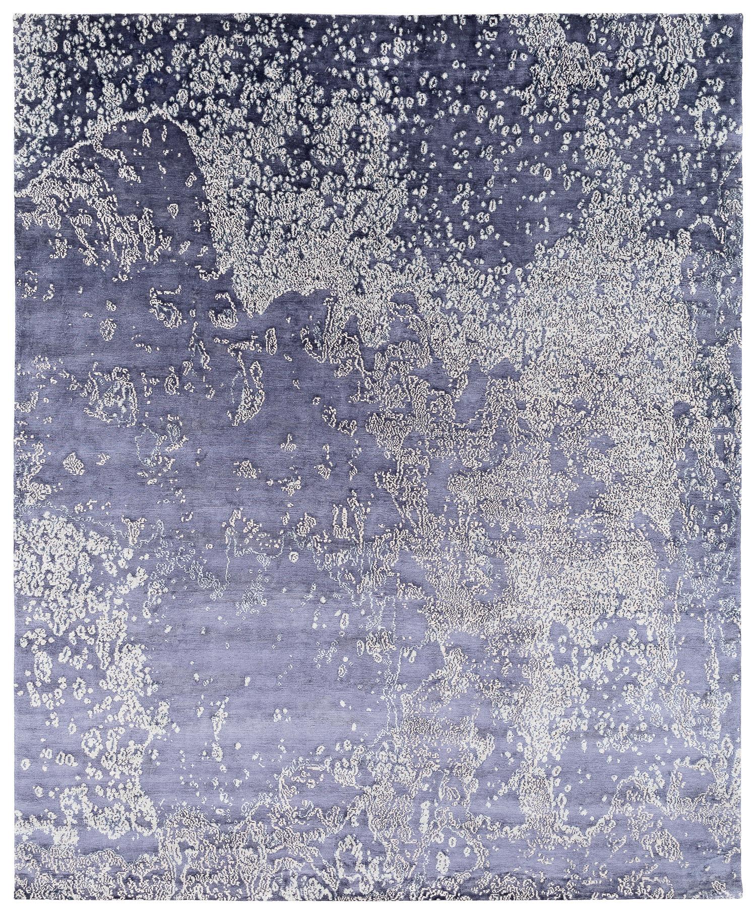 Tapis moderne abstrait aquarium fait à la main par Joseph Carini en vente 3
