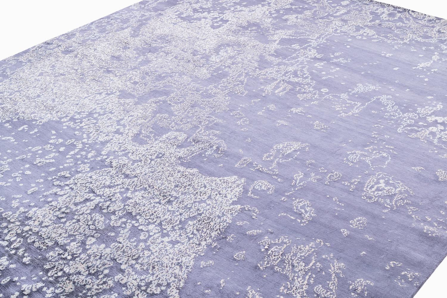 Moderne Tapis moderne abstrait aquarium fait à la main par Joseph Carini en vente