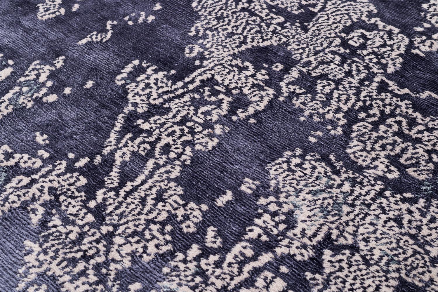 XXIe siècle et contemporain Tapis moderne abstrait aquarium fait à la main par Joseph Carini en vente