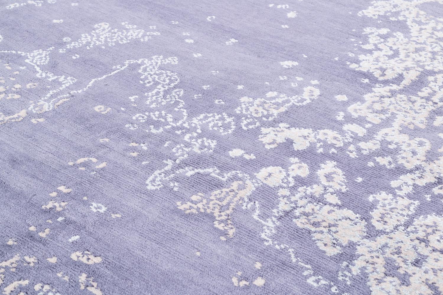 Tapis moderne abstrait aquarium fait à la main par Joseph Carini en vente 1