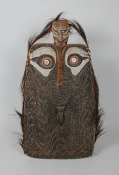 Oceanic Carved Shield / Ancestral Plaque from Papua New Guinea