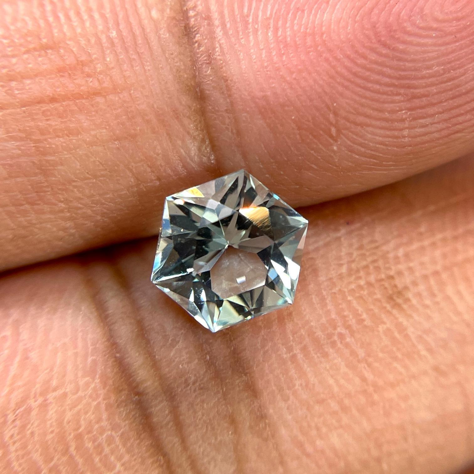 Dive into the serene beauty of this 1.94-carat aquamarine. With its stunning clarity and tranquil blue hues, this loose gemstone is perfect for crafting custom jewelry that exudes elegance and sophistication. Its captivating color and brilliance