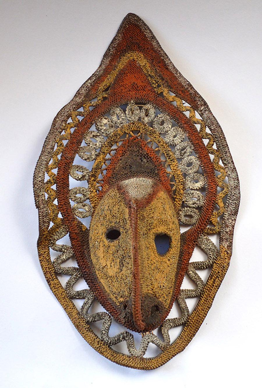 Papua New Guinean Oceanic Fine Old Ambelam Yam Mask For Sale